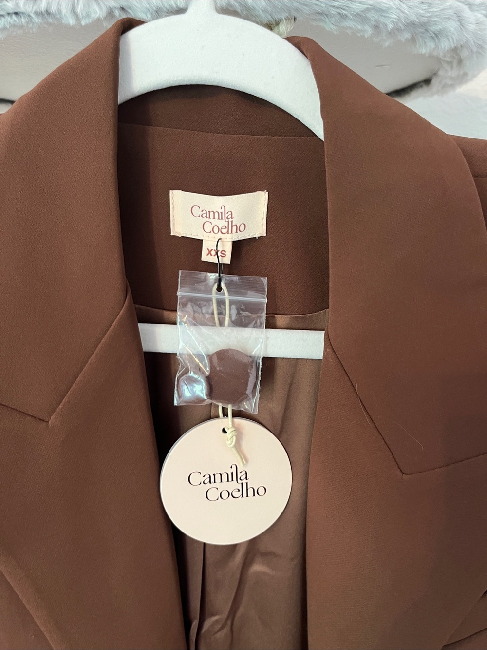 Camila Coelho Morena blazer in dark chocolate - Picture 4 of 6